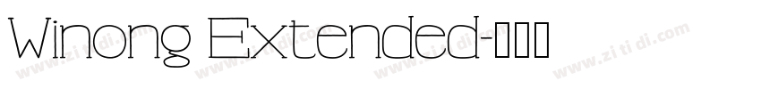 Winong Extended字体转换
